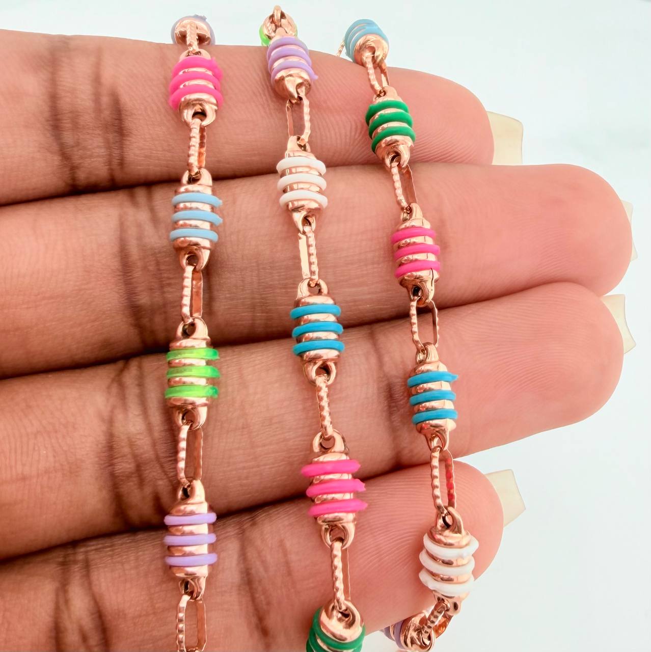 Cadena Barril 13.95gr / 25 1/4 in / 4.3mm Oro Rosa 18K %