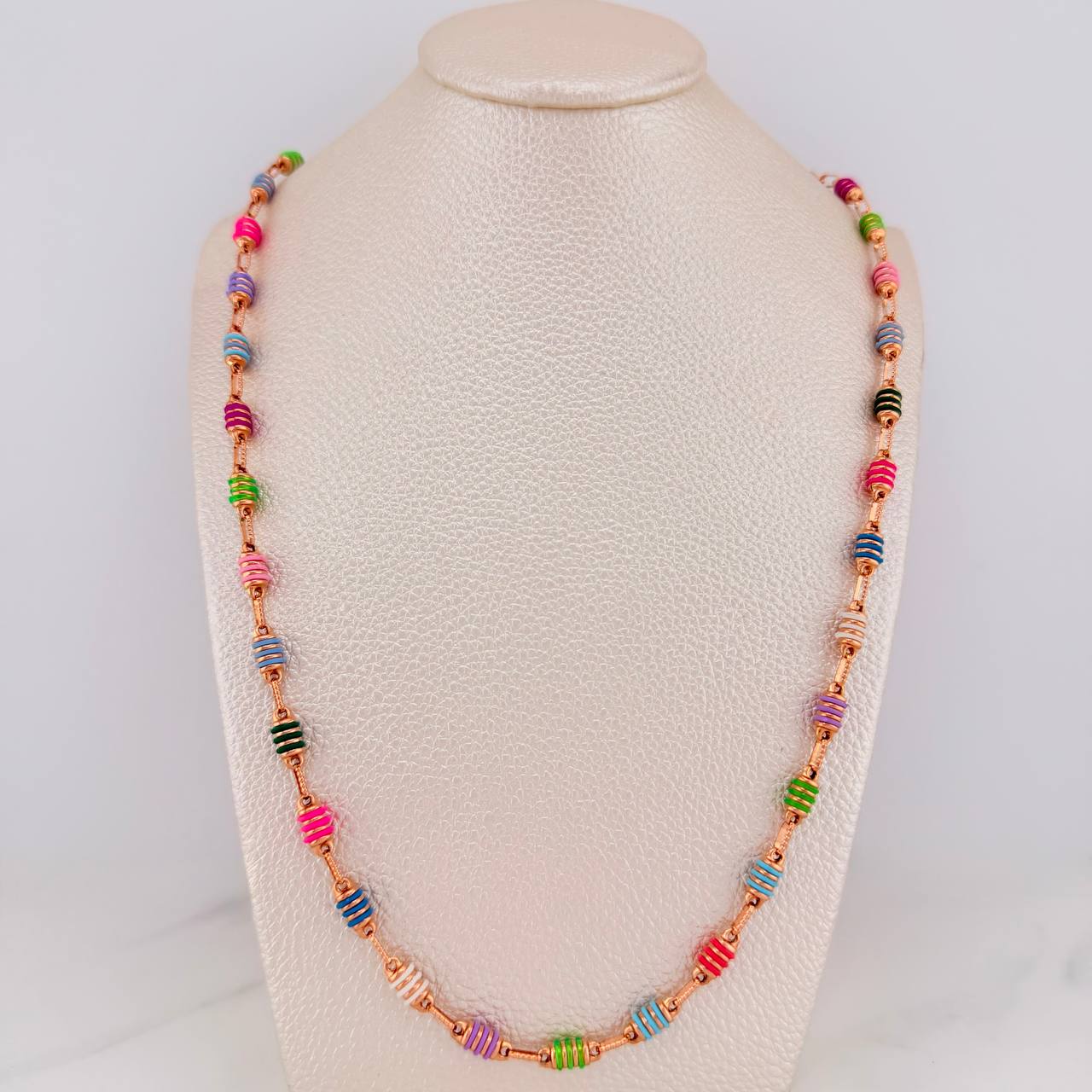 Cadena Barril 13.95gr / 25 1/4 in / 4.3mm Oro Rosa 18K %