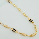 Rustic Cylinder Chain 13.9gr / 24 1/2 in / 4.4mm Yellow Gold 18K %
