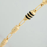 Rustic Cylinder Chain 13.9gr / 24 1/2 in / 4.4mm Yellow Gold 18K %