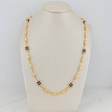 Rustic Cylinder Chain 13.9gr / 24 1/2 in / 4.4mm Yellow Gold 18K %