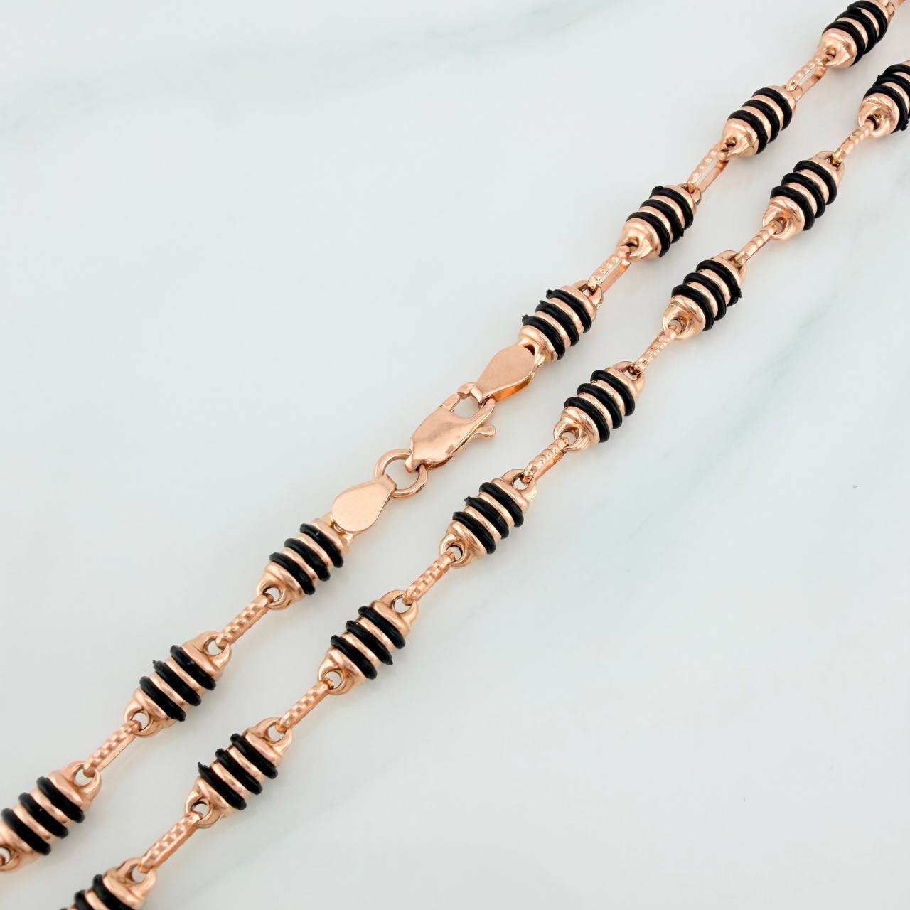 Rustic Barrel Chain 13.65gr / 25 1/4 in / 4mm Rose Gold 18K %