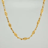 Cadena Rustica Rombos 12.2gr / 24 1/2 in / 4.1mm Oro Amarillo 18K %