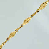 Cadena Rustica Rombos 12.2gr / 24 1/2 in / 4.1mm Oro Amarillo 18K %