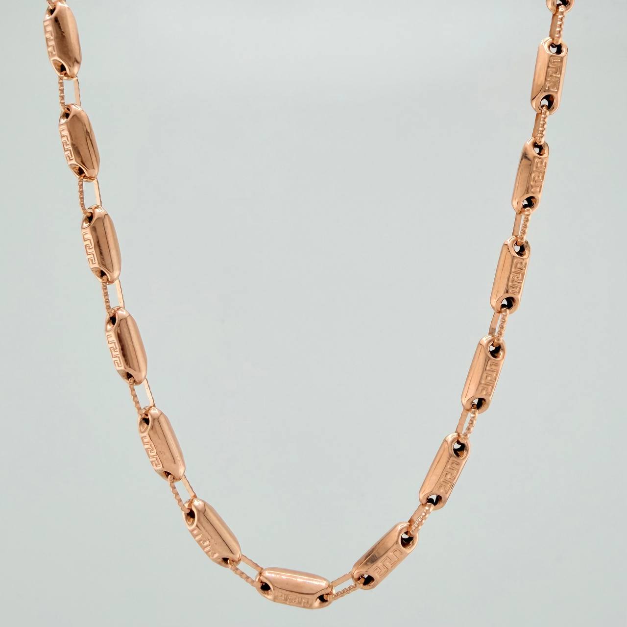 Rustic Tribal Chain 13.85gr / 24 3/4 in / 3.6mm Rose Gold 18K %