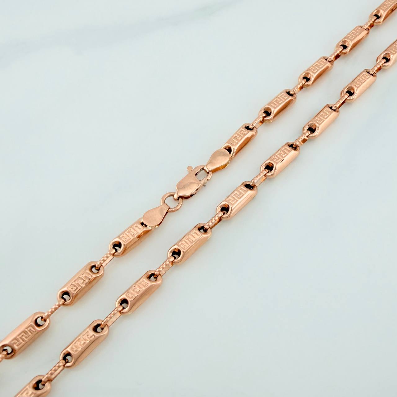 Rustic Tribal Chain 13.85gr / 24 3/4 in / 3.6mm Rose Gold 18K %