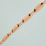 Rustic Tribal Chain 13.85gr / 24 3/4 in / 3.6mm Rose Gold 18K %