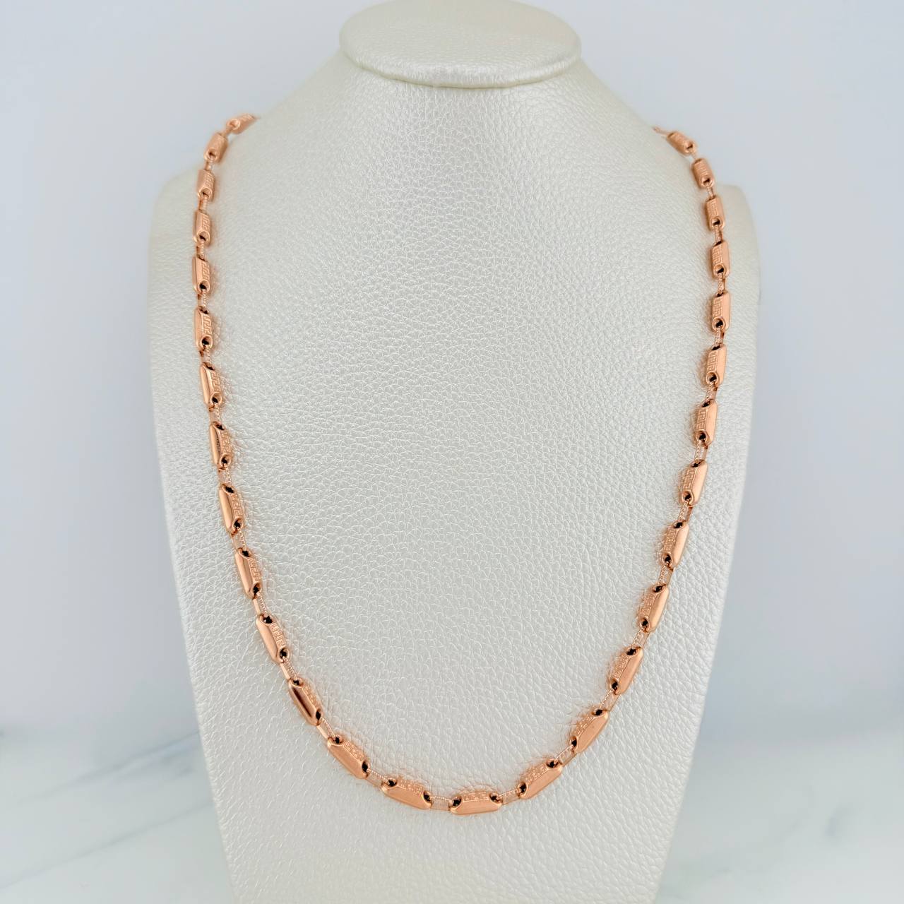 Rustic Tribal Chain 13.85gr / 24 3/4 in / 3.6mm Rose Gold 18K %