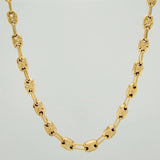 Rustic Screw Chain 14.75gr / 24 1/4 in / 4.3mm 18K Yellow Gold %