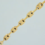 Rustic Screw Chain 14.75gr / 24 1/4 in / 4.3mm 18K Yellow Gold %