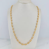 Rustic Screw Chain 14.75gr / 24 1/4 in / 4.3mm 18K Yellow Gold %