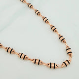 Cadena Rustica Barril 13.85gr / 23 3/4 in / 4.4mm Oro Rosa 18K %