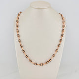 Cadena Rustica Barril 13.85gr / 23 3/4 in / 4.4mm Oro Rosa 18K %