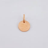 Dije Placa Letra V 0.9gr / 1/2 in / Oro Rosa 18K *