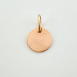 Dije Placa Letra S 0.9gr / 1/2 in / Oro Rosa 18K