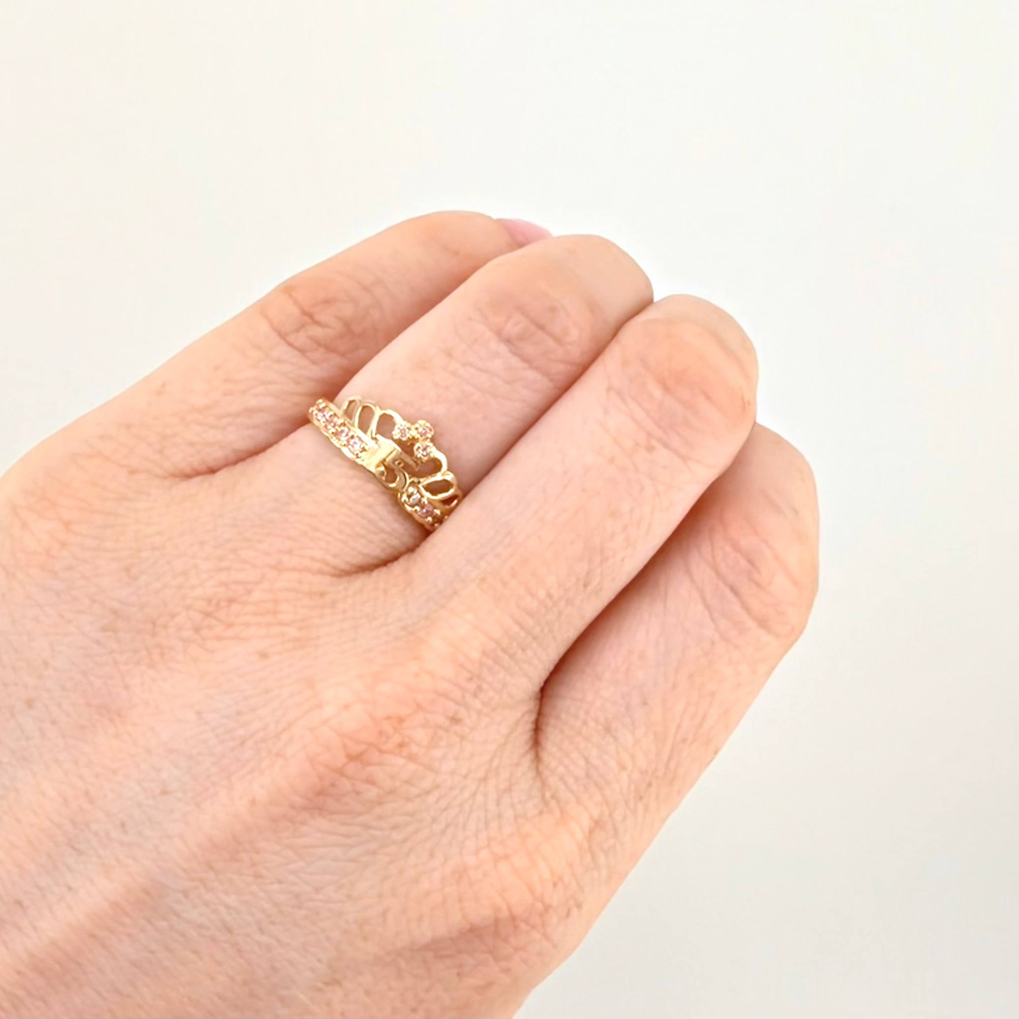 Anillo 15´S 2.85gr / T5 3/4 / Oro Amarillo 18K *