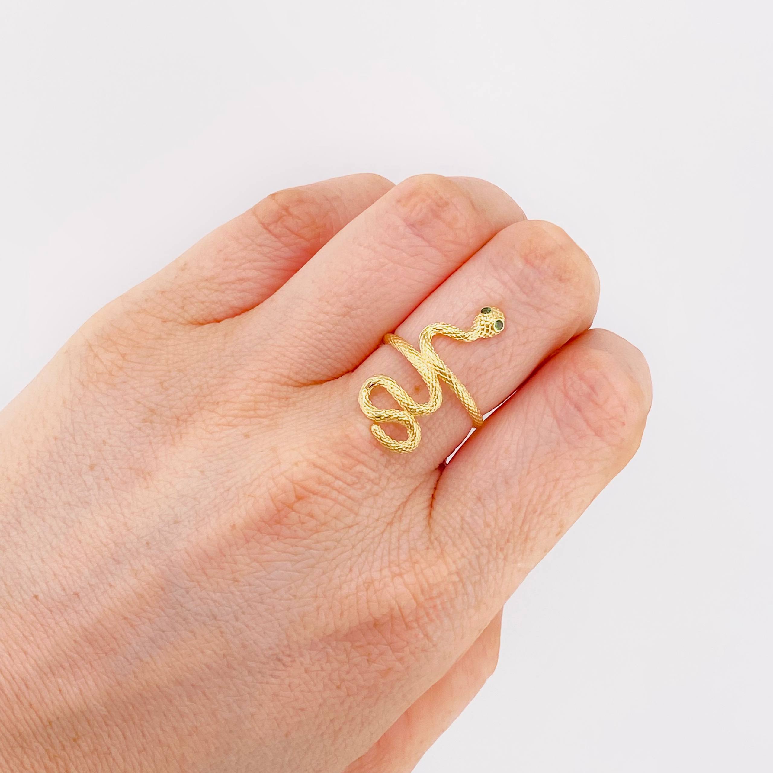 Anillo Serpiente 2.5gr / T6 3/4 / Oro Amarillo 18K *