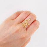 Anillo Serpiente 2.5gr / T6 3/4 / Oro Amarillo 18K *