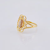 Anillo Virgen De Guadalupe 2.9gr / T7 1/2 / Tres Oros 18K *