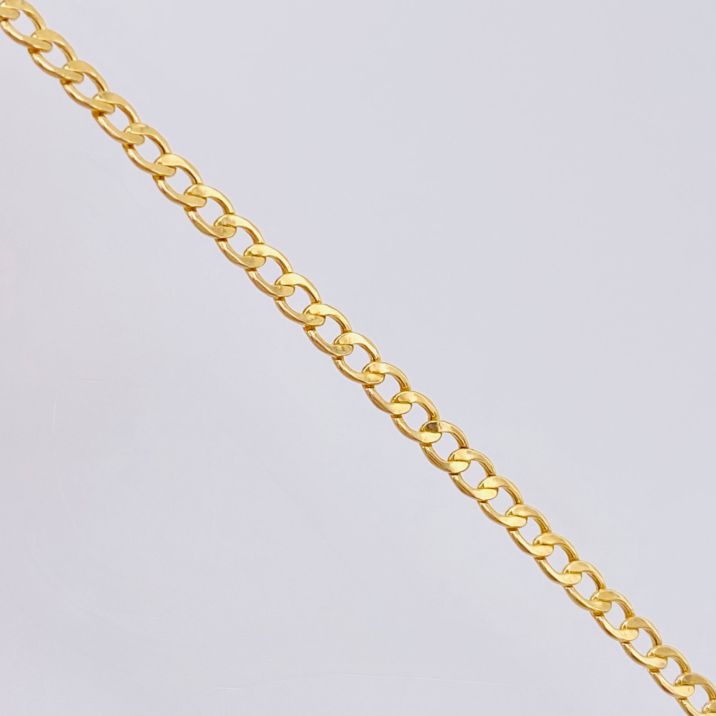 Cadena Cubana 2.05gr / 23 1/2 in / 2.2mm Oro Amarillo +1 18K