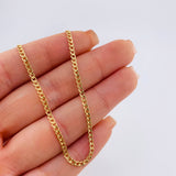 Cadena Cubana 2.05gr / 23 1/2 in / 2.2mm Oro Amarillo +1 18K