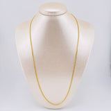 Cadena Cubana 3.3gr / 23 1/2 in / 2.6mm Oro Amarillo +1 18K *