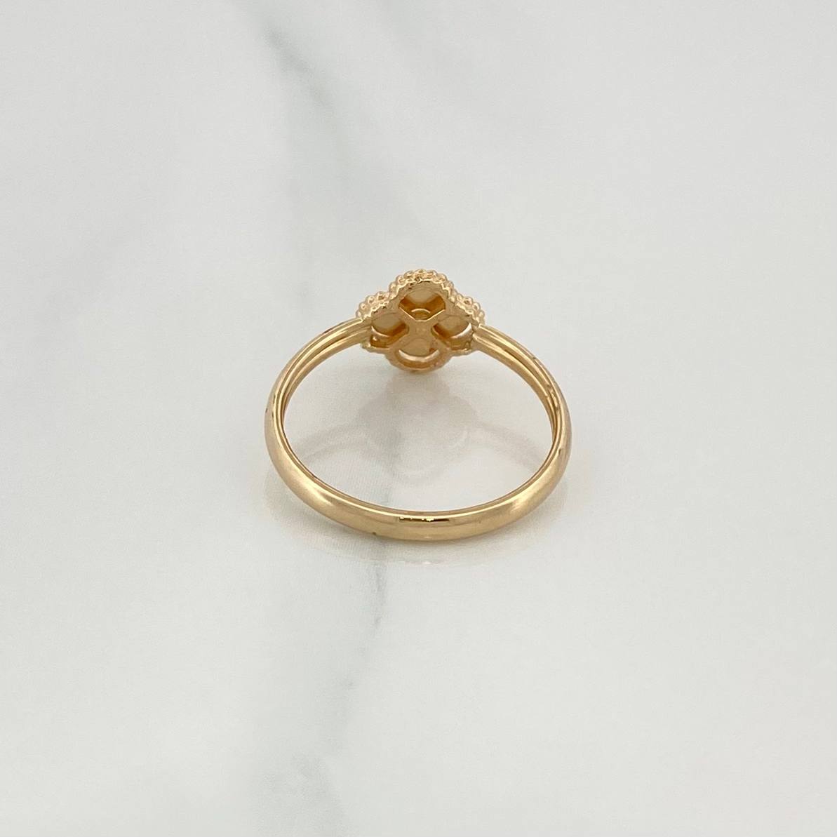 Anillo Trebol 1gr / T4 1/4/ Oro Amarillo 18K %