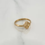 Anillo Trebol 1gr / T4 1/4/ Oro Amarillo 18K %