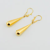 Candongas Lagrima 1.15gr / 1 1/2 in / Oro Amarillo 18K *