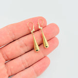 Candongas Lagrima 1.15gr / 1 1/2 in / Oro Amarillo 18K ©