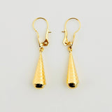 Candongas Lagrima 0.7gr / 1 in / Oro Amarillo 18K