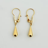 Candongas Lagrima 0.7gr / 1 in / Oro Amarillo 18K ©