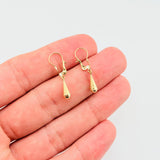 Candongas Lagrima 0.85gr / 1 1/4 in / Oro Amarillo 18K ©