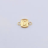 Herraje Letra D 0.35gr / 1/2 in / Oro Amarillo 18K