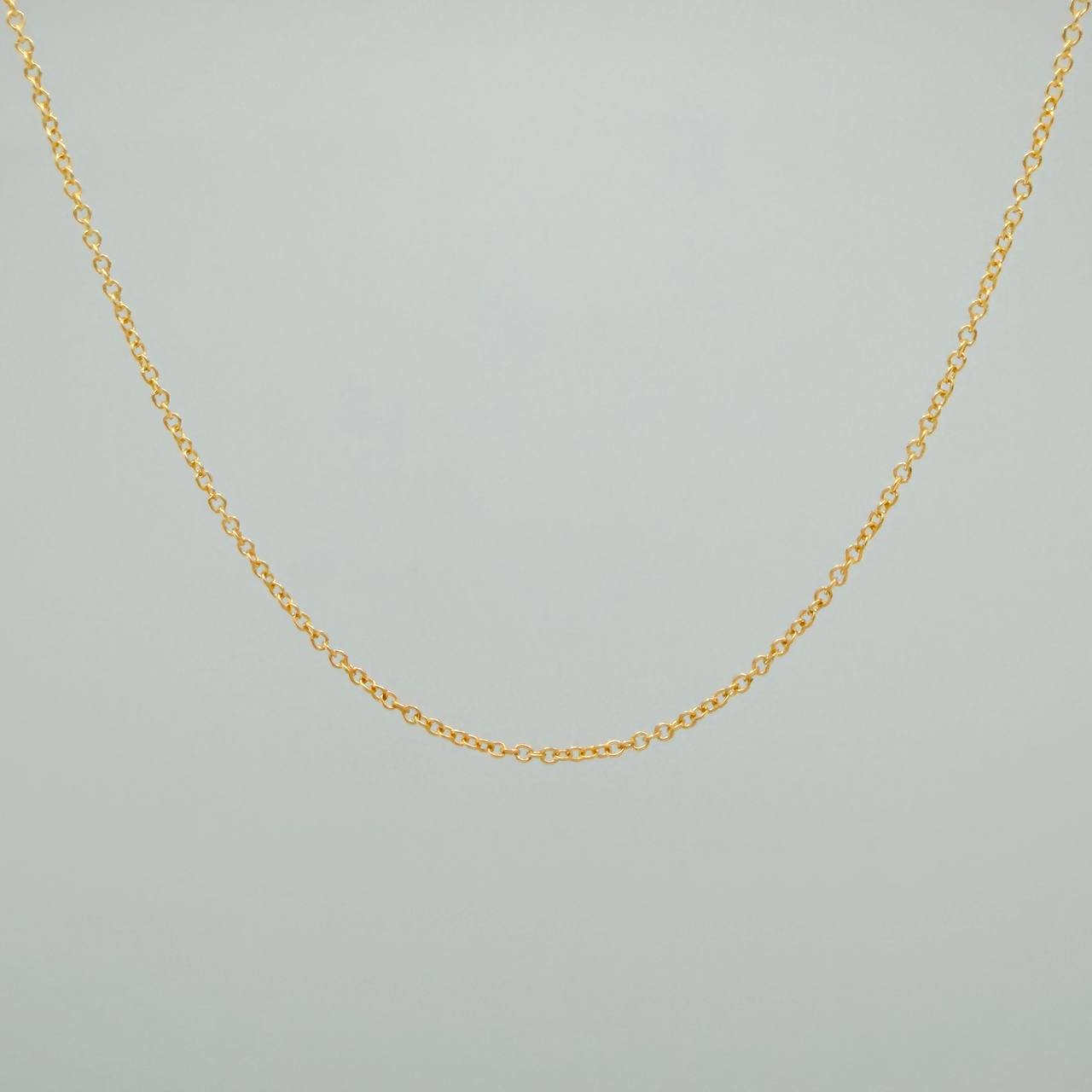 Cadena Aro Seguido 1.3gr / 17 3/4 in / 0.8mm Oro Amarillo +3 18K %