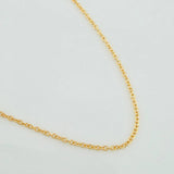 Cadena Aro Seguido 1.3gr / 17 3/4 in / 0.8mm Oro Amarillo +3 18K %