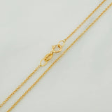 Cadena Aro Seguido 1.3gr / 17 3/4 in / 0.8mm Oro Amarillo +3 18K %