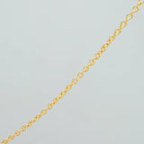 Cadena Aro Seguido 1.3gr / 17 3/4 in / 0.8mm Oro Amarillo +3 18K %