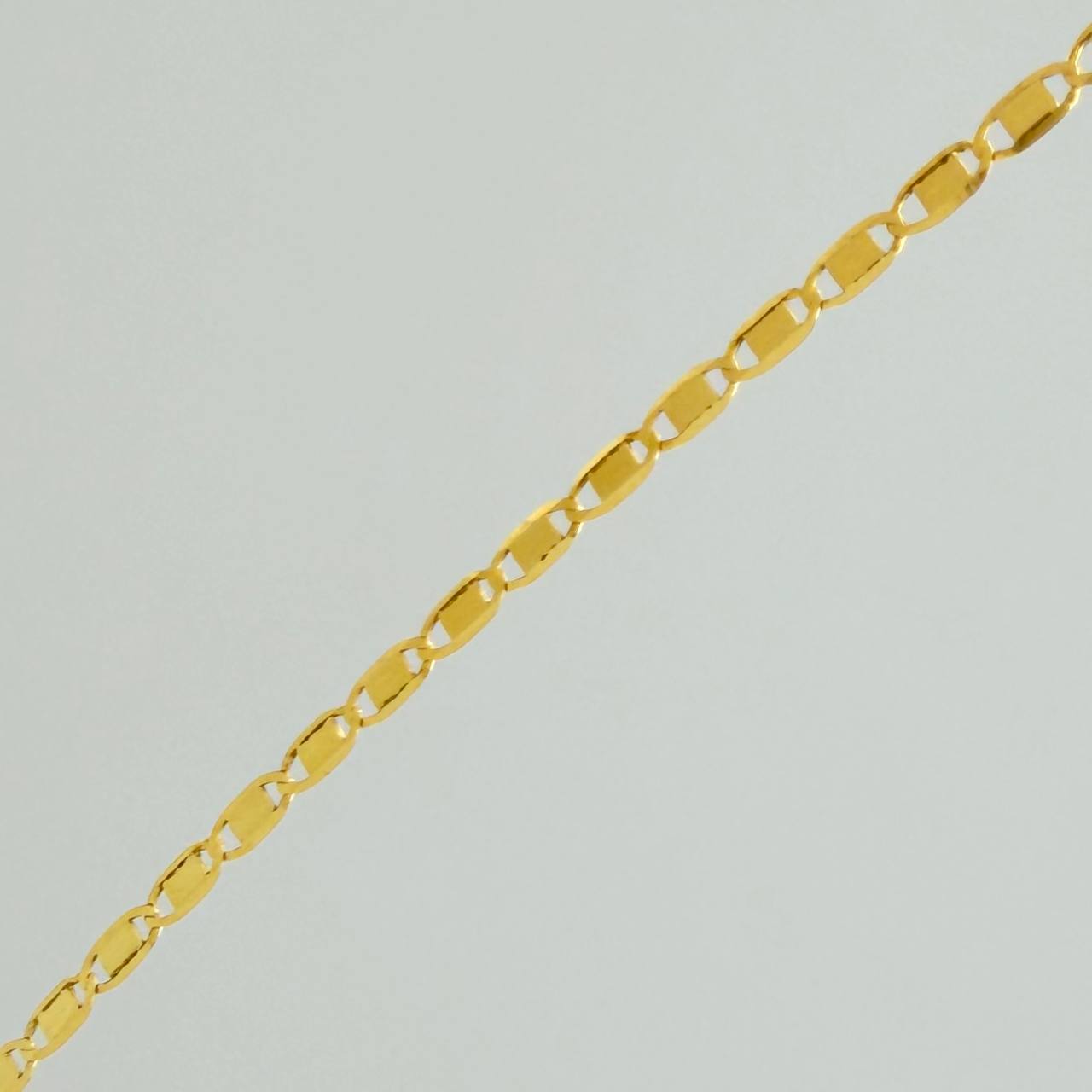 Cadena Escalera Plana 1.2gr / 18 in / 1mm Oro Amarillo +3 18K &