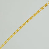 Cadena Escalera Plana 1.2gr / 18 in / 1mm Oro Amarillo +3 18K &