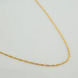 Cadena Singapur 0.85gr / 15 3/4 in / 0.5mm Oro Amarillo +3 18K &