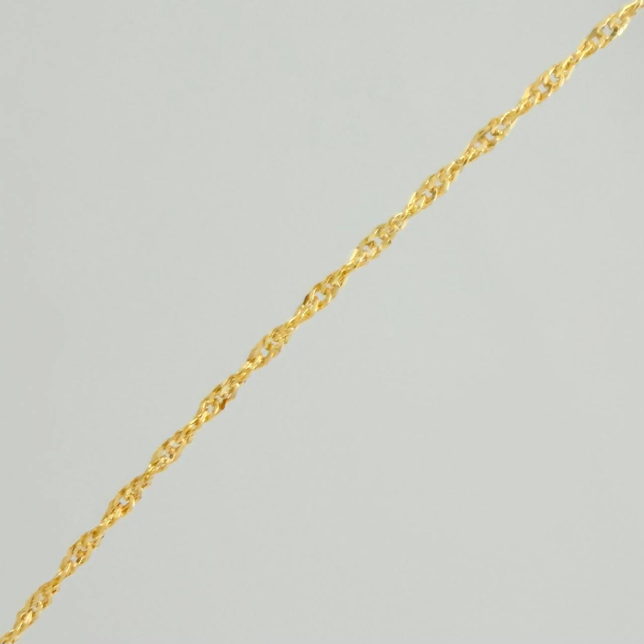 Cadena Singapur 0.85gr / 15 3/4 in / 0.5mm Oro Amarillo +3 18K &