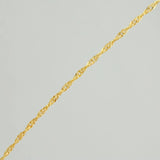 Cadena Singapur 0.85gr / 15 3/4 in / 0.5mm Oro Amarillo +3 18K &