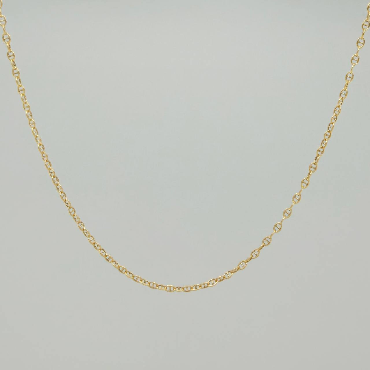 Flat Mariner Chain Volga 1.8gr / 17 3/4 in / 0.6mm Yellow Gold +3 18K &