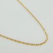 Flat Mariner Chain Volga 1.8gr / 17 3/4 in / 0.6mm Yellow Gold +3 18K &