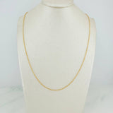 Flat Mariner Chain Volga 1.8gr / 17 3/4 in / 0.6mm Yellow Gold +3 18K &