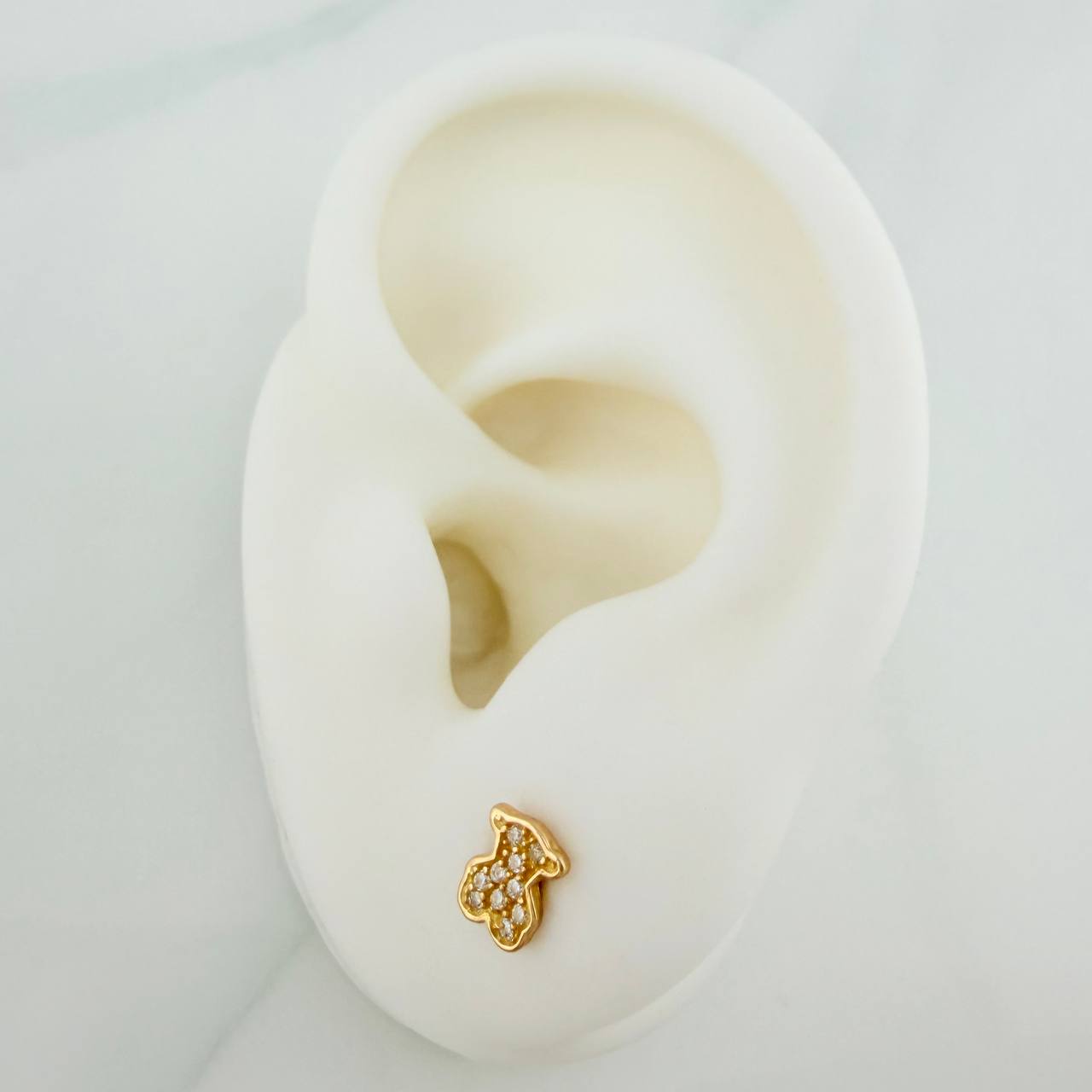 Bear Stud Earrings Ts 0.95gr / 4.9mm 18K Yellow Gold %