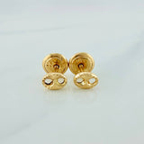 GC Stud Earrings 0.5gr / 4.7mm 18K Yellow Gold %