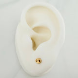 GC Stud Earrings 0.5gr / 4.7mm 18K Yellow Gold %
