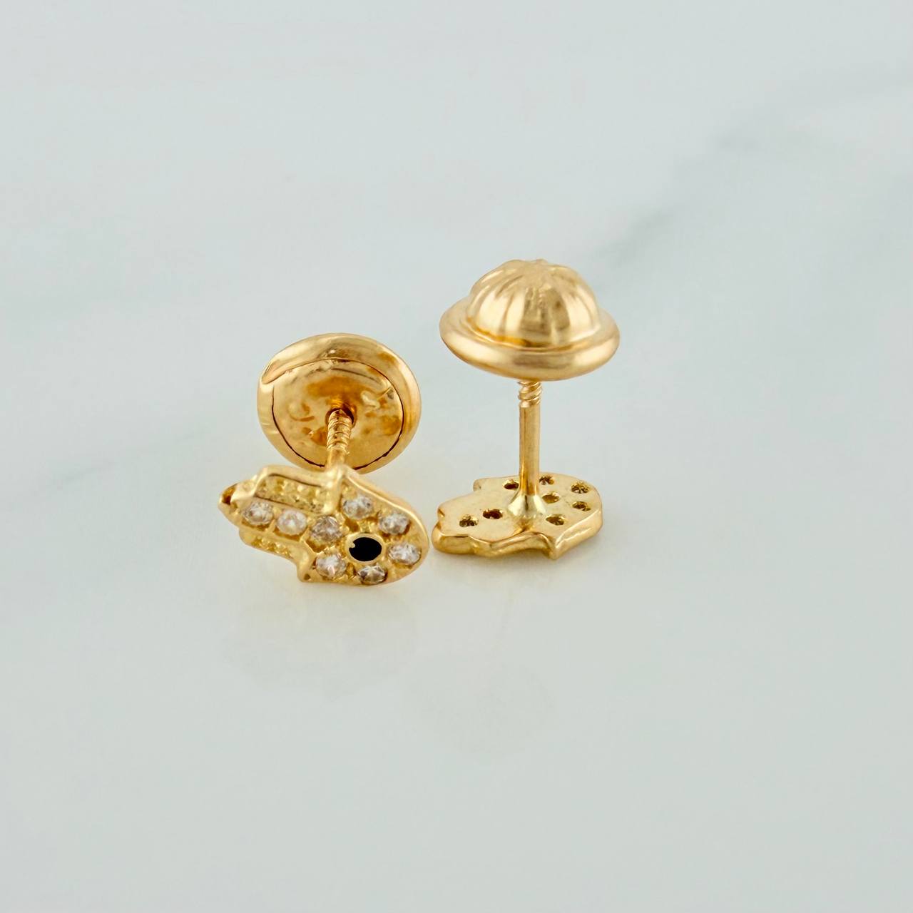 Topos Mano Hamsa 0.7gr / 4.2mm Oro Amarillo 18K %